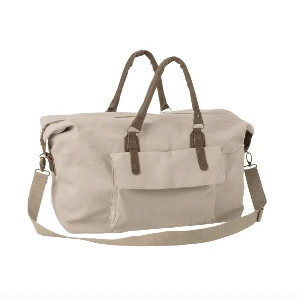 Weekendveske - Beige kanvas