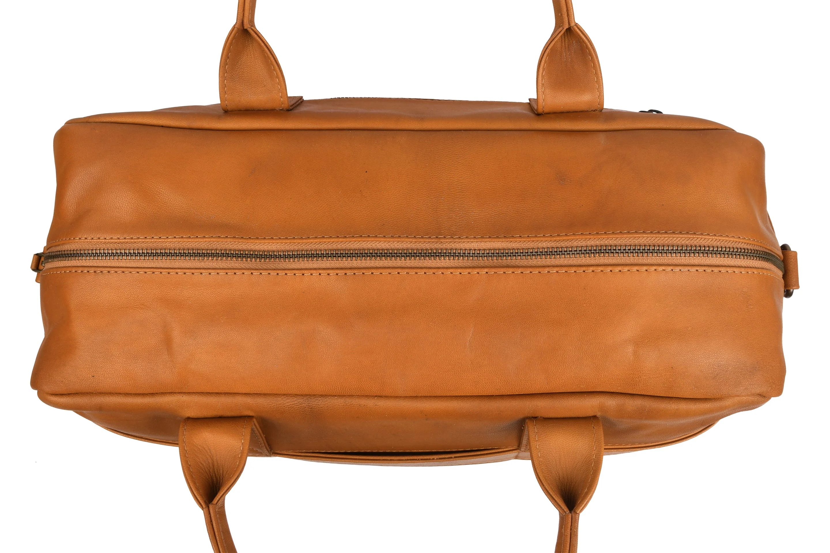 Weekendveske small Faust - Cognac - Image 11