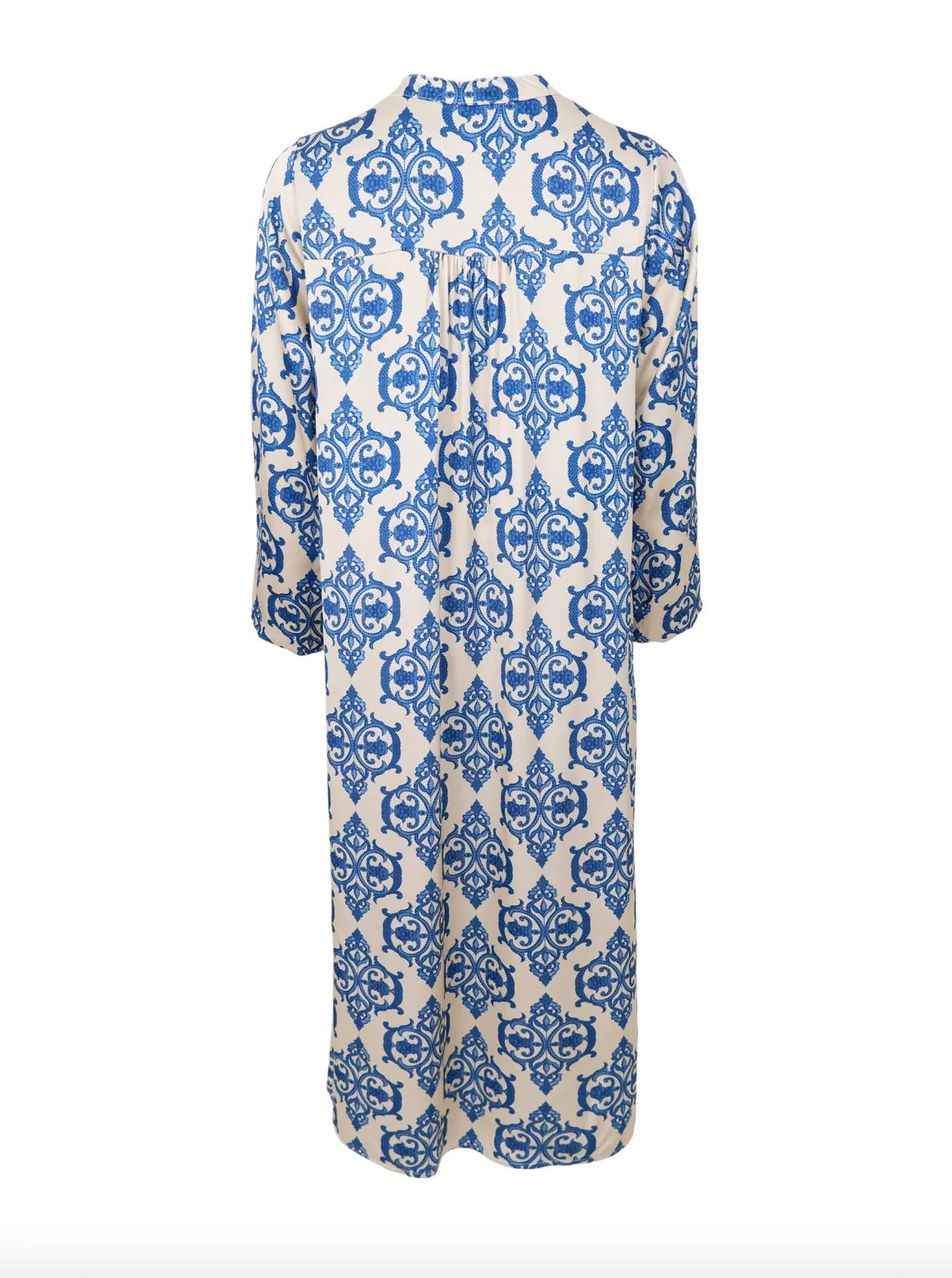 ZENTHA satinkjole - Off White Blue - Image 3