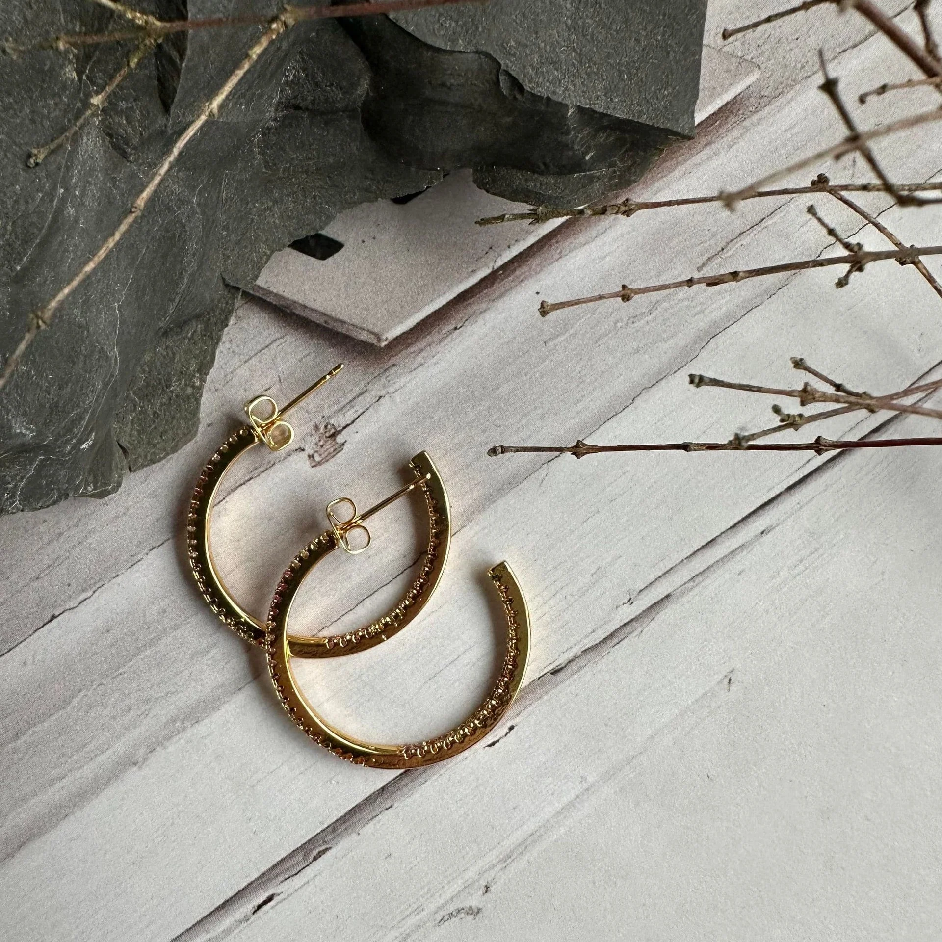 Øredobber Zoye forgylt - Image 4